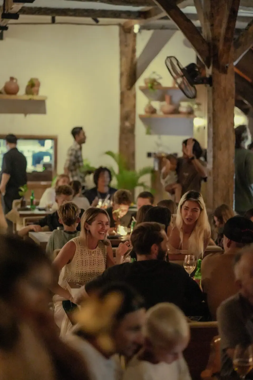 The dining room at The Flow Bali in Pererenan